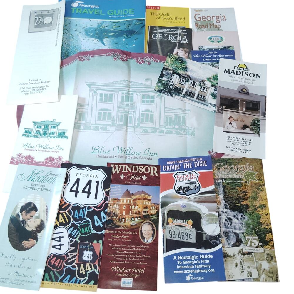 Georgia Travel Ephemera Lot (2006) - Brochures, Maps & Guides Collection